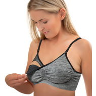 BabyOno Breastfeeding bra size. B70-75, grey - Nursing Bra