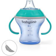 BabyOno Children's non-leaking with soft mouthpiece 180 ml, turquoise - Baby cup