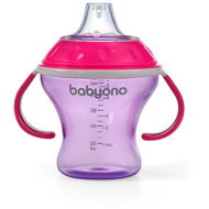 BabyOno Children's non-flowing with soft mouthpiece 180 ml, pink - Baby cup