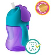 Philips AVENT Mug with flexible straw 200ml girl + gift Petite&Mars bowl 6m+ - Children's Water Bottle