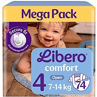 Libero Comfort Mega Pack size 4 (74 pcs) - Disposable Nappies