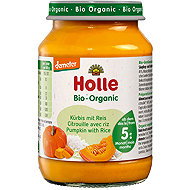 HOLLE Organic Pumpkin puree with rice 190 g - Baby Food