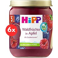 HiPP BIO SUPEROVOCE Apple strawberries, blueberries and raspberries from 4 - 6 months, 6× 160 g - Baby Food