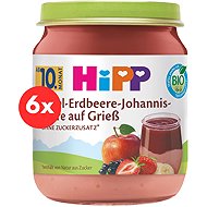HiPP BIO Grits with apples, strawberries and blackcurrants 6×200 g - Baby Food