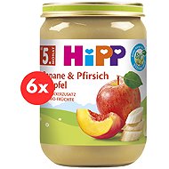 HiPP BIO Apples with bananas and peaches from 4 - 6 months, 6× 190 g - Baby Food