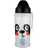 Canpol babies Non-dispensing cup with straw and weight BabiesBoo 350 ml Panda - Children's Water Bottle