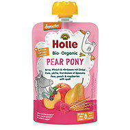 HOLLE Organic fruit puree with pear, peach, raspberry and spelt 100 g - Meal Pocket