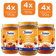 Sunar Meat and Vegetable Snack Mix 8M+, 12×190 g - Baby Food