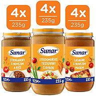Sunar meat and vegetable snack mix 12M+, 12×235 g - Baby Food