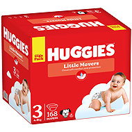 HUGGIES Little Movers size 3 (168 pcs) - Disposable Nappies