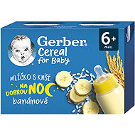 GERBER Cereal milk with mashed banana 2×200 ml - Baby Food