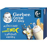 GERBER Cereal milk with vanilla flavoured porridge 2×200 ml - Baby Food