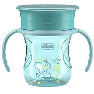 CHICCO Mug 360 Perfect X with handles 200 ml, teal - Baby cup