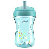 CHICCO Advanced cup with straw mouth 266 ml, teal - Baby cup