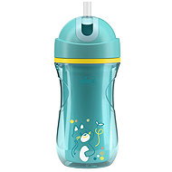 CHICCO Sport cup with straw 266 ml, teal - Baby cup