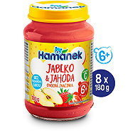 HAMÁNEK Strawberry 8 × 180 g - Baby Food