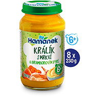HAMÁNEK Rabbit with carrot and potato puree 8 × 230 g - Baby Food