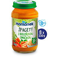 HAMÁNEK Spaghetti with bolognese sauce 8 × 230 g - Baby Food