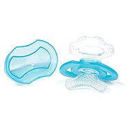 BabyOno BPA-free silicone pacifier with cover blue 3 m+ - Baby Teether