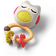 BabyOno Rattle with teether Owl 3 m+ - Baby Rattle