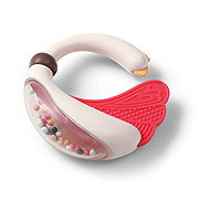 BabyOno Rattle with teether Swan 3 m+ - Baby Rattle