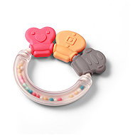 BabyOno Rattle with teether Shapes 3 m+ - Baby Rattle