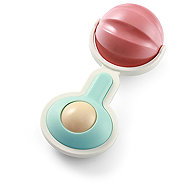 BabyOno Rattle with teether Barbell 0 m+ - Baby Rattle
