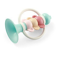 BabyOno Rattle with teether Trumpet 0 m+ - Baby Rattle