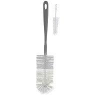 BabyOno bottle brushes grey 2 pcs - Brush for Cleaning Feeding Bottles
