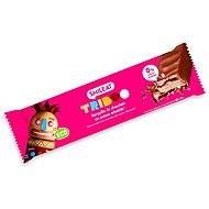 SMILEAT Organic whole wheat wafer with cocoa filling in chocolate coating with agave 40 g - Children's Cookies