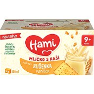HAMI milk with porridge flavoured biscuit vanilla 4×250 ml - Baby Food