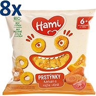 HAMI Rings carrot, tomato, pumpkin 8×20 g - Crisps for Kids