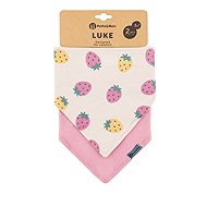 PETITE&MARS Beige Strawberies&Dusty Rose 3 m+, 2 pcs - Bib