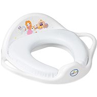 TEGA BABY Little Princess Soft Toilet Reducer, White - Children's toilet training seat