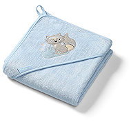 BabyOno Bamboo with hood 100 × 100 cm, blue - Children's Bath Towel