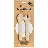PETITE&MARS Take&Match Desert Sand 6 m+ - Children's Cutlery