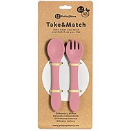 PETITE&MARS Take&Match Dusty Rose 6 m+ - Children's Cutlery