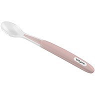 BabyOno spoon with soft end pink 6 m+ - Baby Spoon