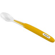 BabyOno spoon with soft end yellow 6 m+ - Baby Spoon
