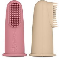 PETITE&MARS Finger brush Rose&Sand 0 m+, 2 pcs - Toothbrush