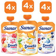 Sunar fruit capsule Smootík raspberry, mango, blueberry 12×120 g - Meal Pocket
