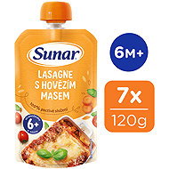 Sunar lasagne with beef 6m+, 7×120 g - Meal Pocket