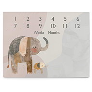 CEBA Photo mat Basic Elephant Family 92 × 72 cm - Play Mat