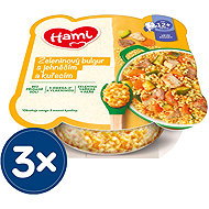 Hami meat and vegetable plate Vegetable bulgur with lamb and chicken 3× 230 g - Baby Food