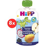 HiPP BIO Hippies Apple-Pear-Dragon Fruit-Blackcurrant 8×100 g - Meal Pocket