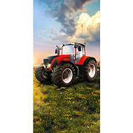 FARO Towel Tractor red 70 × 140 cm - Children's Bath Towel