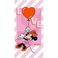 AYMAX Towel Minnie Mouse Love 70 × 140 cm - Children's Bath Towel