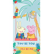 HALANTEX Piglet Peppa Pig Swing 70 × 140 cm - Children's Bath Towel