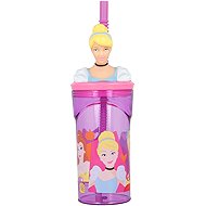 STOR Plastic cup with straw Disney Princess 3D 360 ml - Drinking Cup