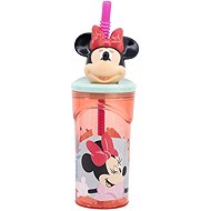 STOR Plastic cup with straw Minnie Mouse 3D 360 ml - Drinking Cup
